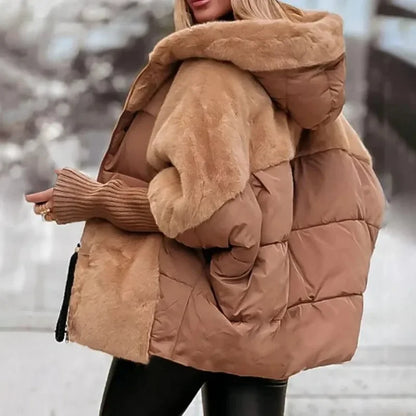 Abrigo Berlin™ con Puffer Premium y Acabado Afelpado / Calidez Sofisticada Para Mujeres Con Presencia
