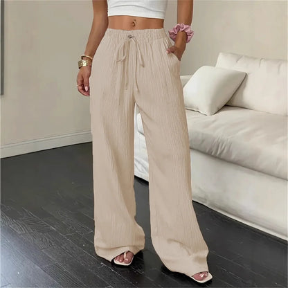 Pantalón Marelle™ Con Cordón Ajustable Y Corte Palazzo