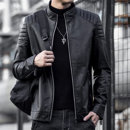 Chaqueta Auron™ en Cuero Premium y Presencia Imponente