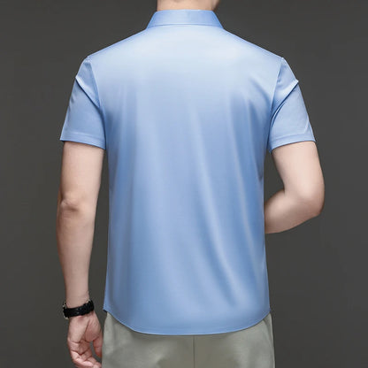 Camisa de Vestir Montero™ con Tejido Elástico de Tacto Fresco y Sedoso