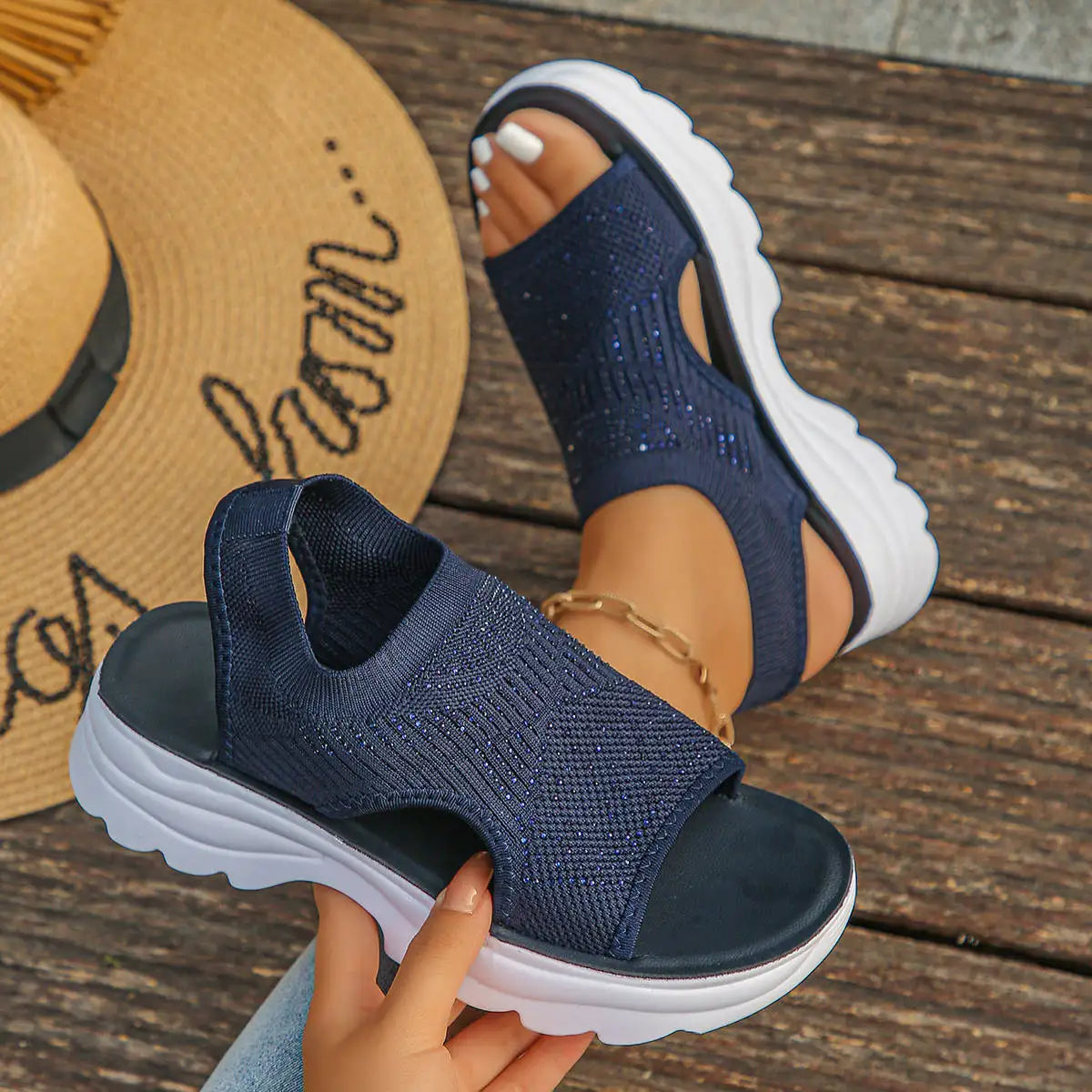 Sandalias Comfortelle™ con Suela Anatómica y Ligereza Premium
