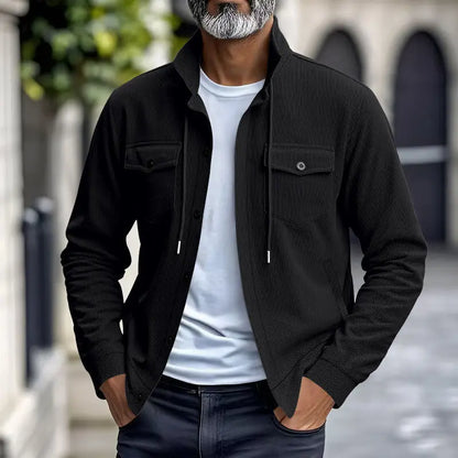 Chaqueta Velkor™ con Textura Acanalada y Presencia Refinada