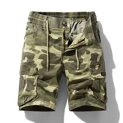 Bermuda Bravik™ con Estampado Camuflado, Cintura Ajustable y Bolsillos Cargo.