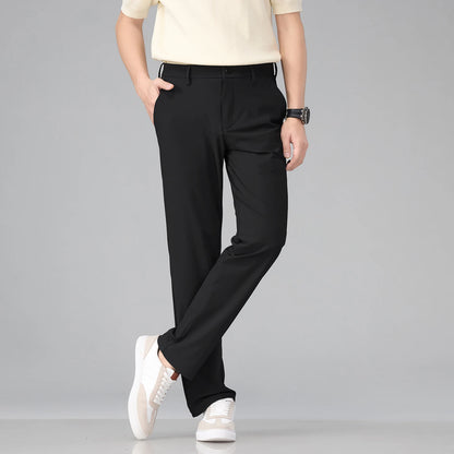 Pantalón Corvino™ de Sastrería con Tejido Elástico y Corte Recto.