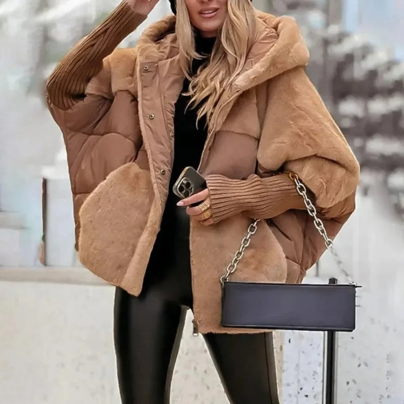 Abrigo Berlin™ con Puffer Premium y Acabado Afelpado / Calidez Sofisticada Para Mujeres Con Presencia