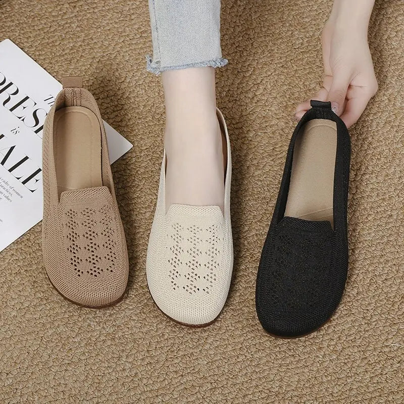 Balerinas Avelis™ con Tejido Calado y Diseño Slip-On