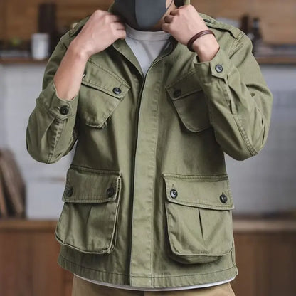 Chaqueta Arden™ con Diseño Militar Robusto y Bolsillos Utilitarios