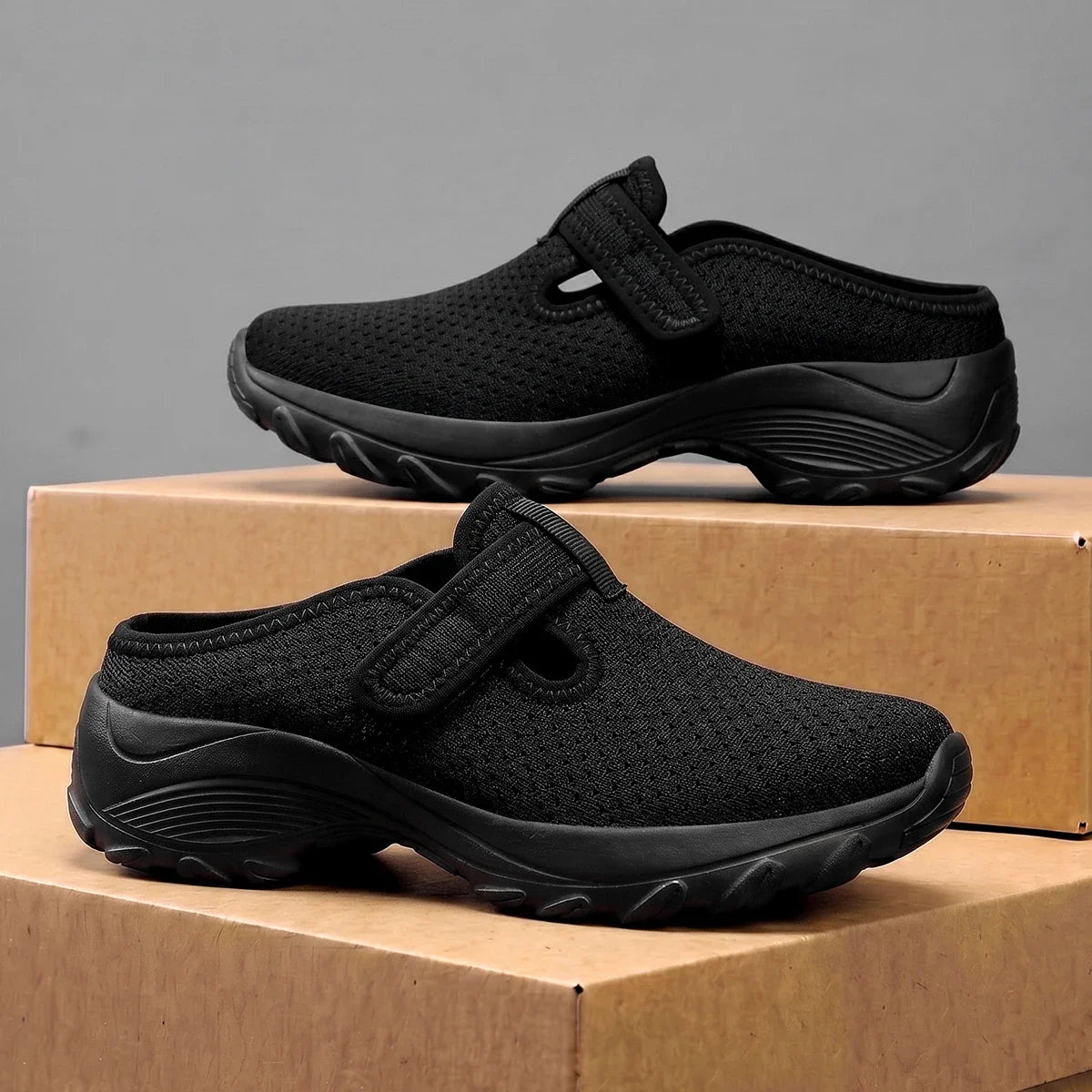 Tenis Mule Casual Virela™ con Parte Superior de Malla Transpirable y Suela Deportiva Anatómica
