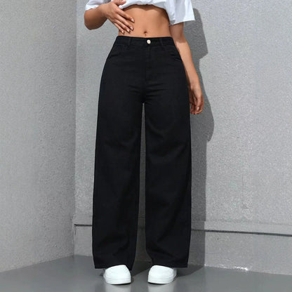 Jeans Carlota™ de Cintura Alta con Corte Recto y Pierna Amplia