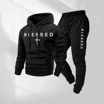 Conjunto Braven™ con Sudadera con Capucha, Bolsillo Canguro y Pantalón Jogger