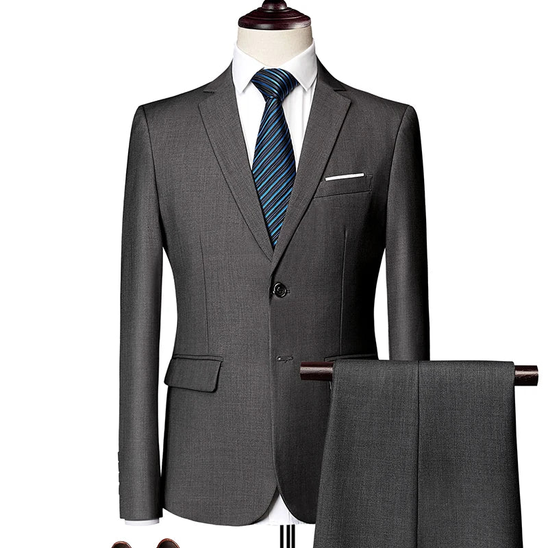 Conjunto Monaco Royal™ con Blazer de Sastrería Premium y Pantalón de Corte Slim