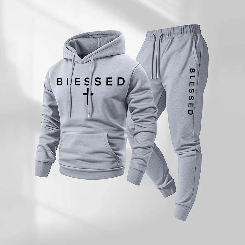 Conjunto Braven™ con Sudadera con Capucha, Bolsillo Canguro y Pantalón Jogger