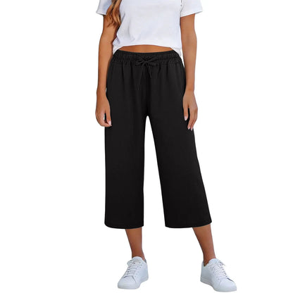 Pantalón Lisia™ Culotte Con Cintura Elástica Y Cordón Ajustable