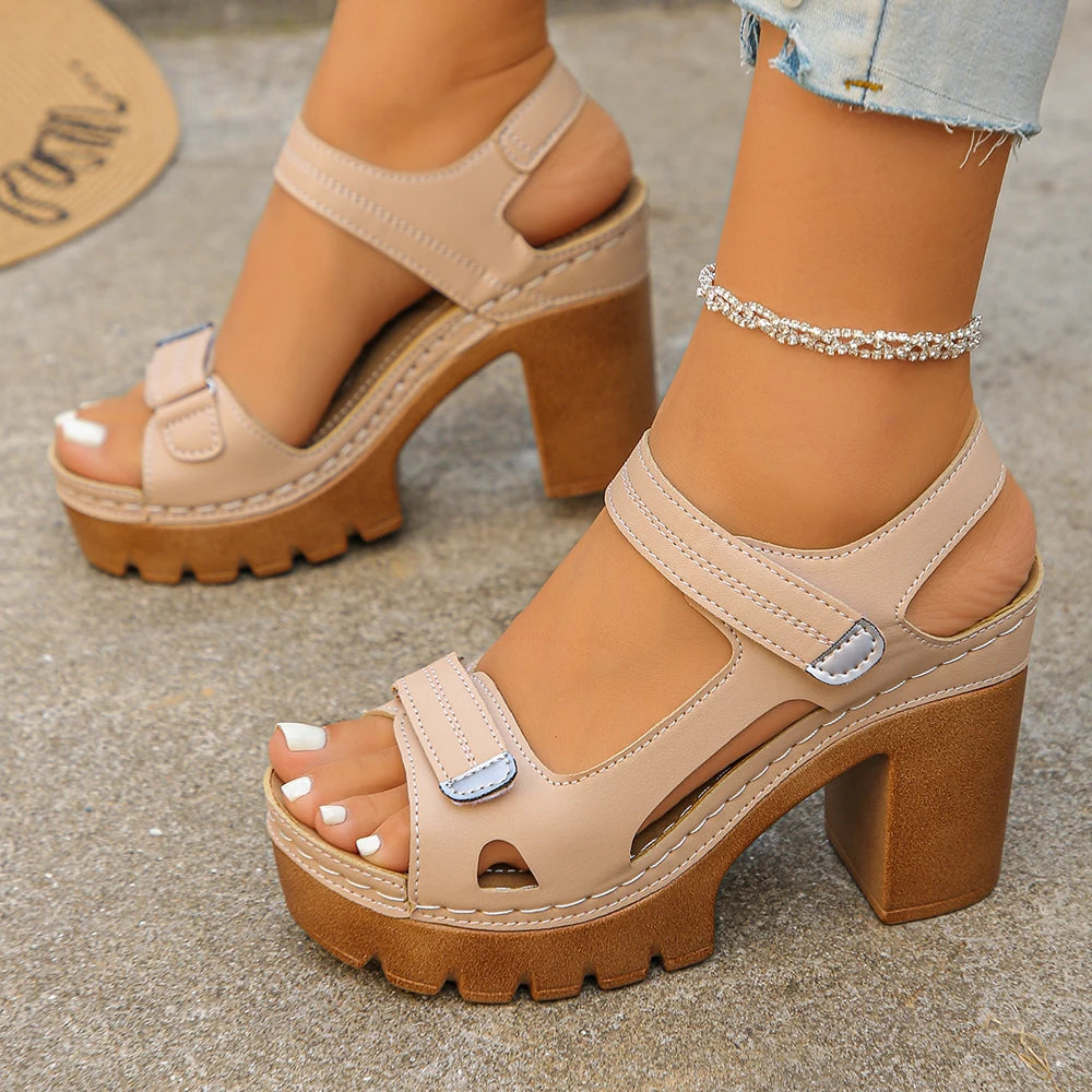Sandalias Bellatrix™ De Plataforma Con Tacón Bloque y Tiras Ajustables