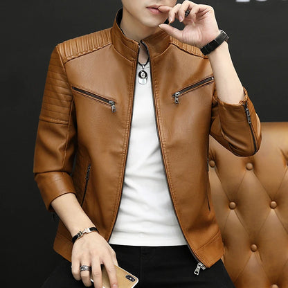Chaqueta Darkmont™ De Cuero Premium Con Diseño Moderno
