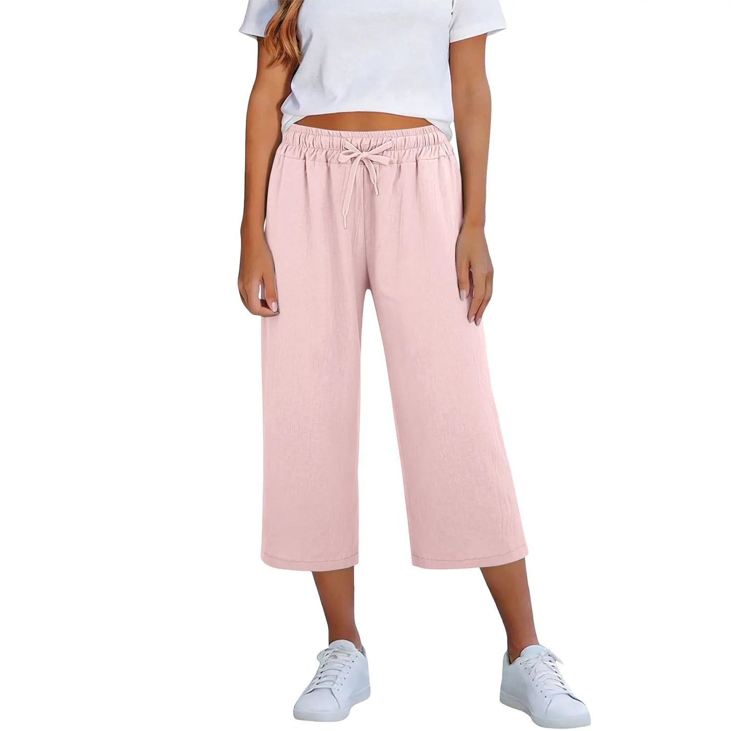 Pantalón Lisia™ Culotte Con Cintura Elástica Y Cordón Ajustable