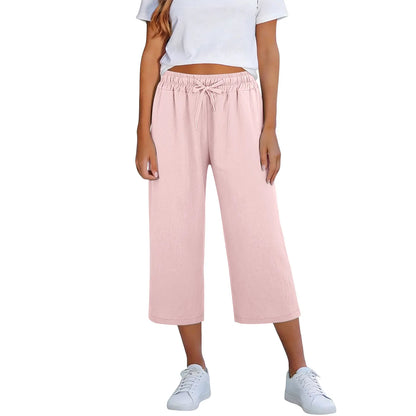 Pantalón Lisia™ Culotte Con Cintura Elástica Y Cordón Ajustable