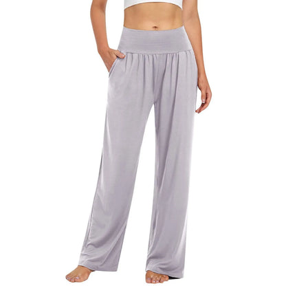 Pantalón Belle Comfort™ Con Cintura Elástica y Corte Palazzo