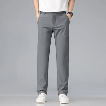 Pantalón Corvino™ de Sastrería con Tejido Elástico y Corte Recto.