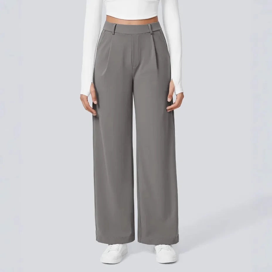 Pantalón Monarcelle™ Con Caída Fluida y Diseño Minimalista