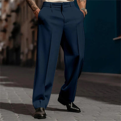 Pantalón Marcel™ de Sastrería Premium con Pinzas Frontales y Corte Recto