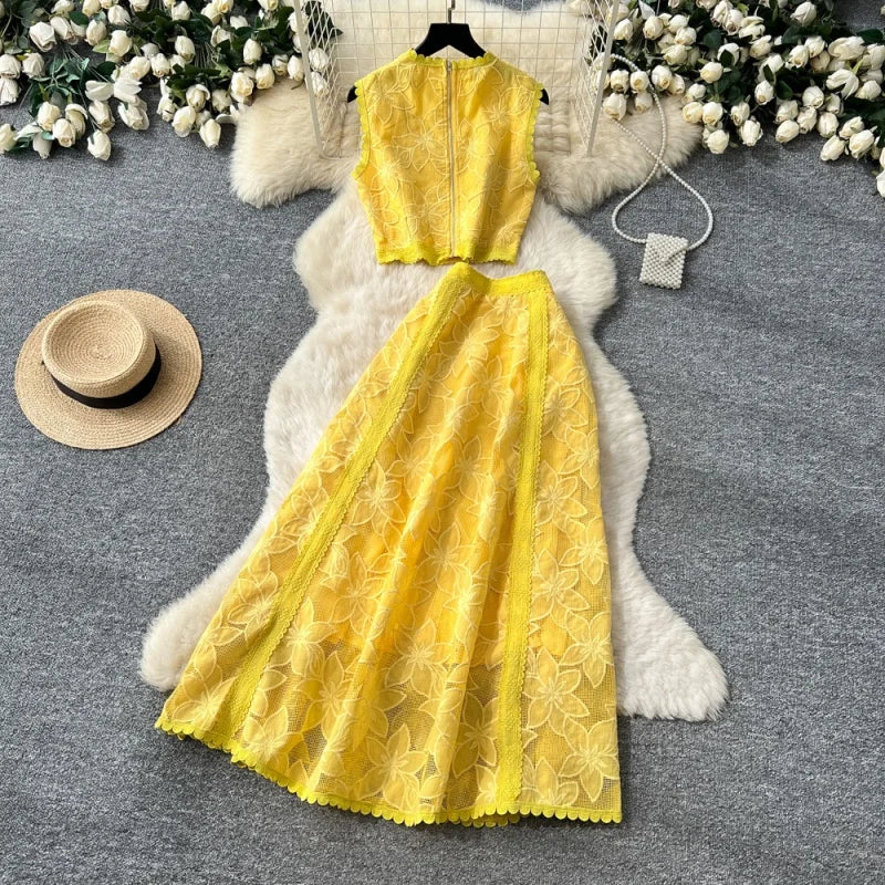 Conjunto Alessa™ en Tul Floral y Encanto Delicado