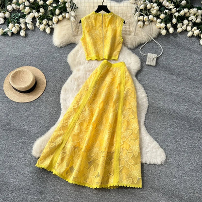 Conjunto Alessa™ en Tul Floral y Encanto Delicado