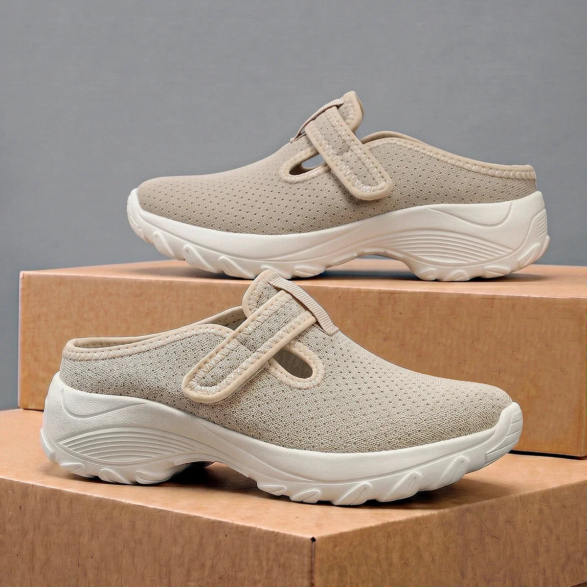 Tenis Mule Casual Virela™ con Parte Superior de Malla Transpirable y Suela Deportiva Anatómica