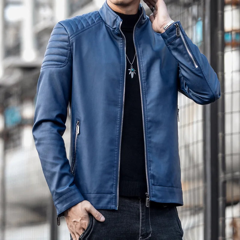 Chaqueta Auron™ en Cuero Premium y Presencia Imponente