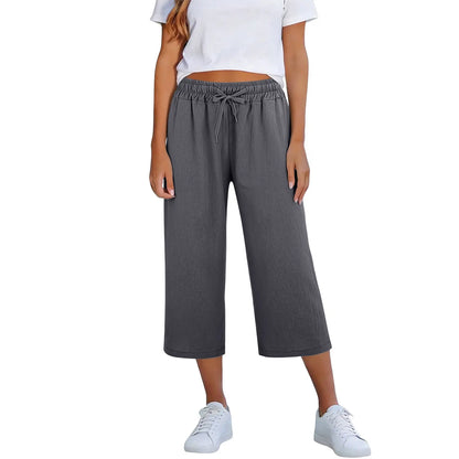Pantalón Lisia™ Culotte Con Cintura Elástica Y Cordón Ajustable