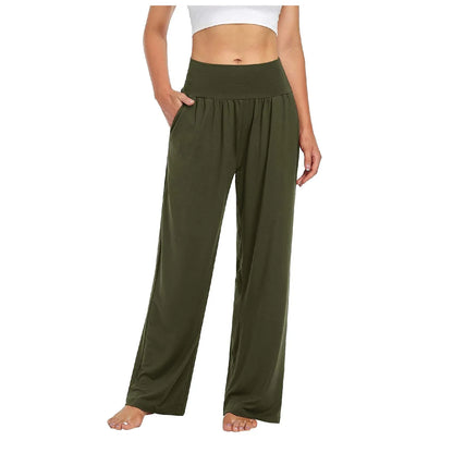 Pantalón Belle Comfort™ Con Cintura Elástica y Corte Palazzo