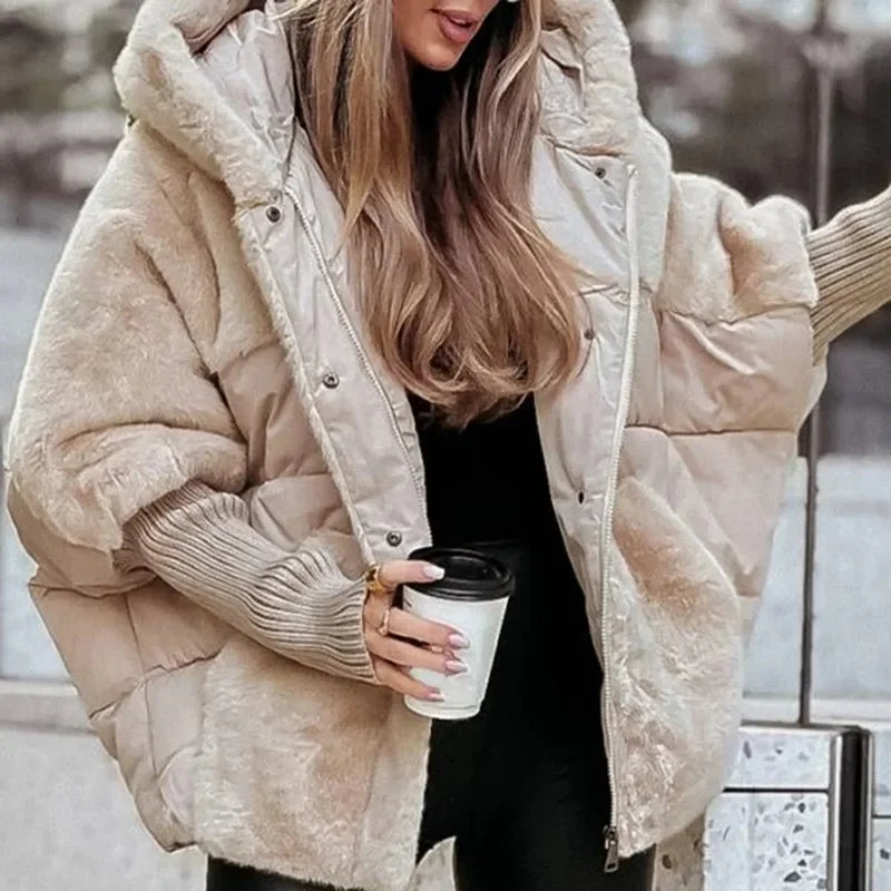 Abrigo Berlin™ con Puffer Premium y Acabado Afelpado / Calidez Sofisticada Para Mujeres Con Presencia