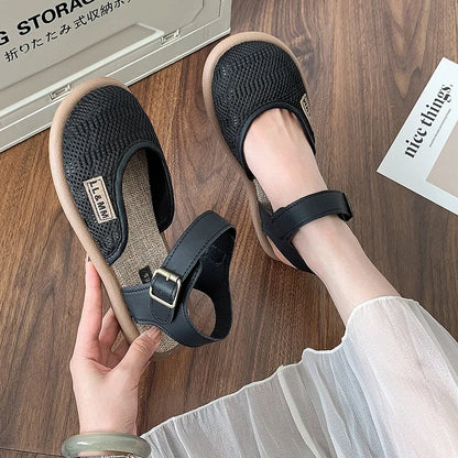 Sandalias Bellevie™ Con Trama Artesanal y Diseño Transpirable
