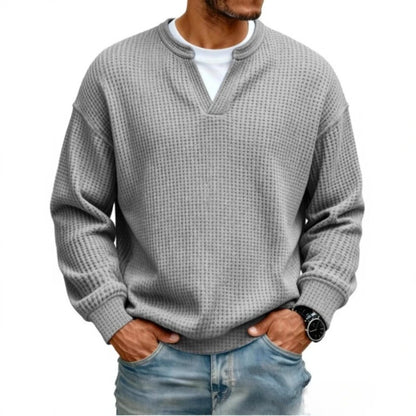 Suéter Caspian™ con Tejido Texturizado en Relieve y Cuello Estructurado