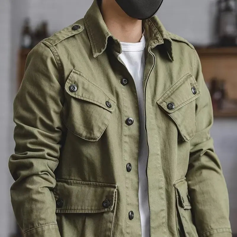 Chaqueta Arden™ con Diseño Militar Robusto y Bolsillos Utilitarios