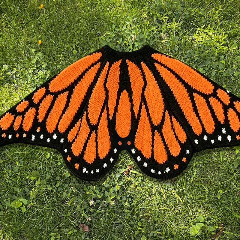 Cárdigan Farfallia™ de Tejido de Punto Texturizado con Diseño Inspirado en Alas de Mariposa