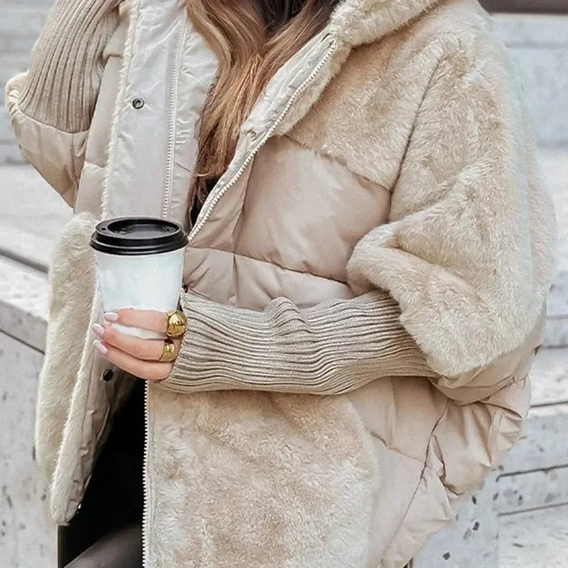 Abrigo Berlin™ con Puffer Premium y Acabado Afelpado / Calidez Sofisticada Para Mujeres Con Presencia