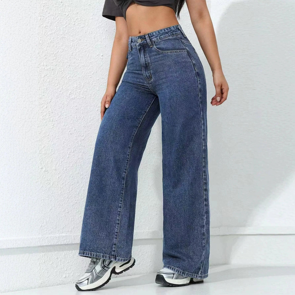 Jeans Carlota™ de Cintura Alta con Corte Recto y Pierna Amplia