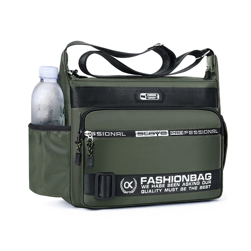Bolso Bandolera Montrek™ con Múltiples Compartimentos y Nylon Resistente al Agua