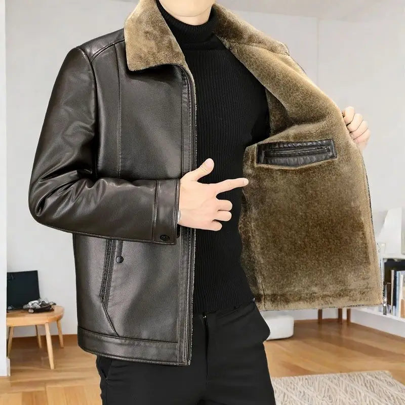 Chaqueta Blackridge™ En Cuero Premium Con Forro Térmico