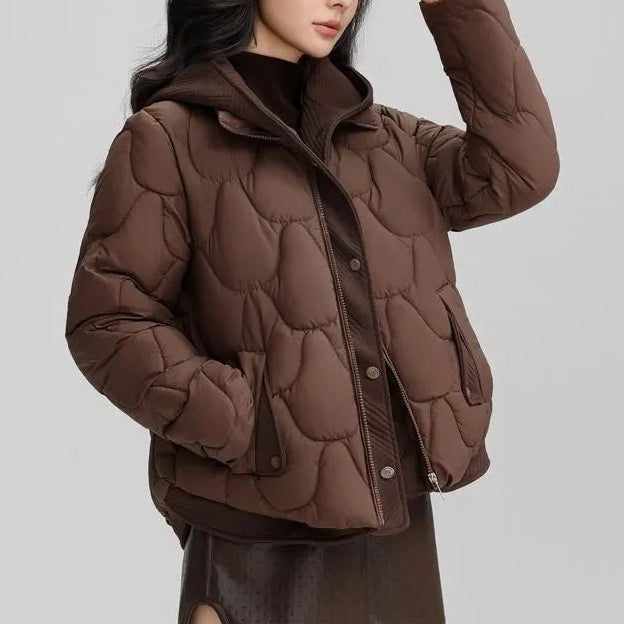 Chaqueta FrostHaven™ Acolchada Con Capucha Agradable