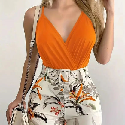 Conjunto Marissol™ con Shorts Floral y Blusa Delicada