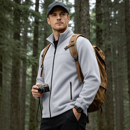 Chaqueta Caldwell™ de Fleece Acogedor con Cuello Alto y Cierre Frontal
