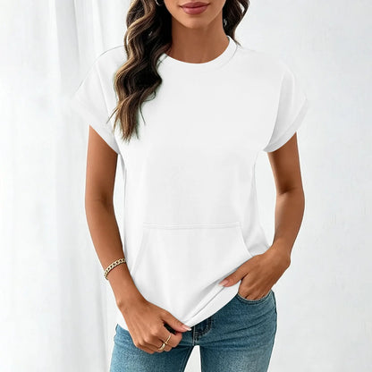 Camiseta Elara™ Con Caída Ligera y Estilo Minimalista