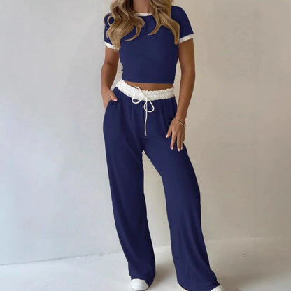 Conjunto Liz™ en Punto Canalé Premium y Top Cropped Ajustado