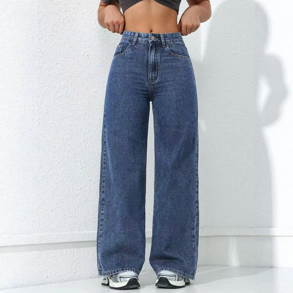 Jeans Carlota™ de Cintura Alta con Corte Recto y Pierna Amplia