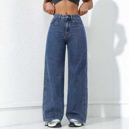 Jeans Carlota™ de Cintura Alta con Corte Recto y Pierna Amplia