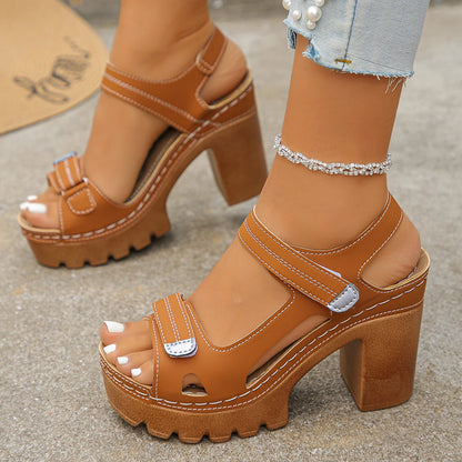 Sandalias Bellatrix™ De Plataforma Con Tacón Bloque y Tiras Ajustables