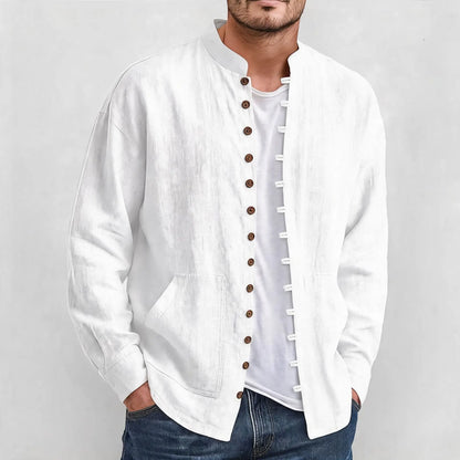 Camisa Bastien™ con Tejido Texturizado y Botones Frontales con Detalles de Alamares