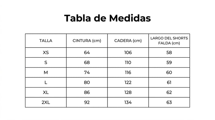 Guía de tallas